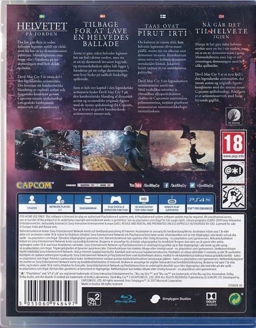 Devil May Cry 5 - PS4 (B Grade) (Genbrug)